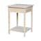 International Concepts Rectangle Hampton Bedside Table, 21 W, 21 L, 30 in H, Wood, Unfinished OT-91 - alternate 10